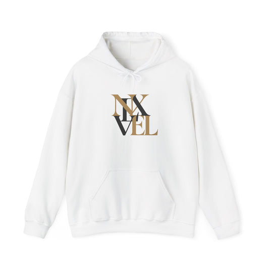 Elevate Your Style: Unisex NX VEL Hooded Sweatshirt, Cozy Streetwear, Gift for Trendsetters, Perfect for Casual Outings, Fashion Statement